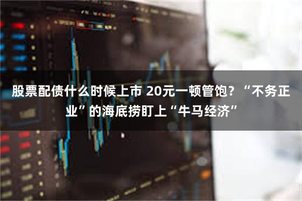 股票配债什么时候上市 20元一顿管饱？“不务正业”的海底捞盯上“牛马经济”